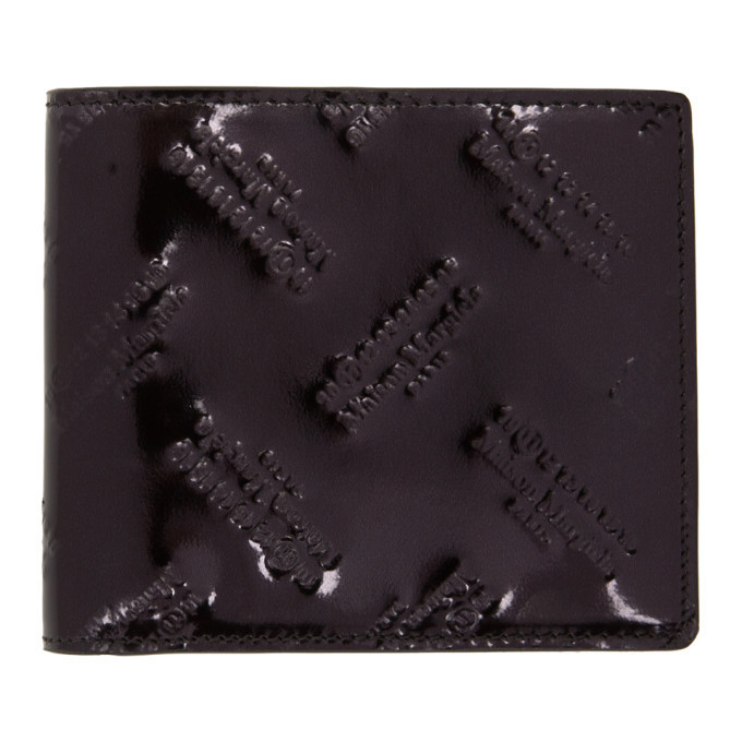 Photo: Maison Margiela Black All Over Logo Wallet