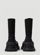 Tread Slick Sock Boots in Black