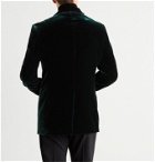TOM FORD - Slim-Fit Shawl-Collar Velvet Tuxedo Jacket - Green