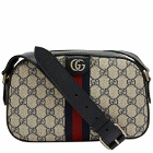 Gucci Men's Ophidia GG Monogram Camera Bag in Beige 