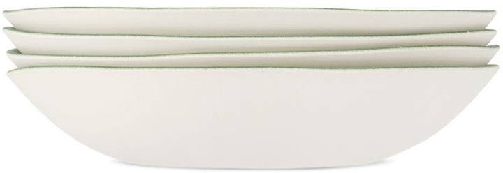 Photo: Jars Céramistes White & Green Jardin de Maguelone Pasta Plate Set