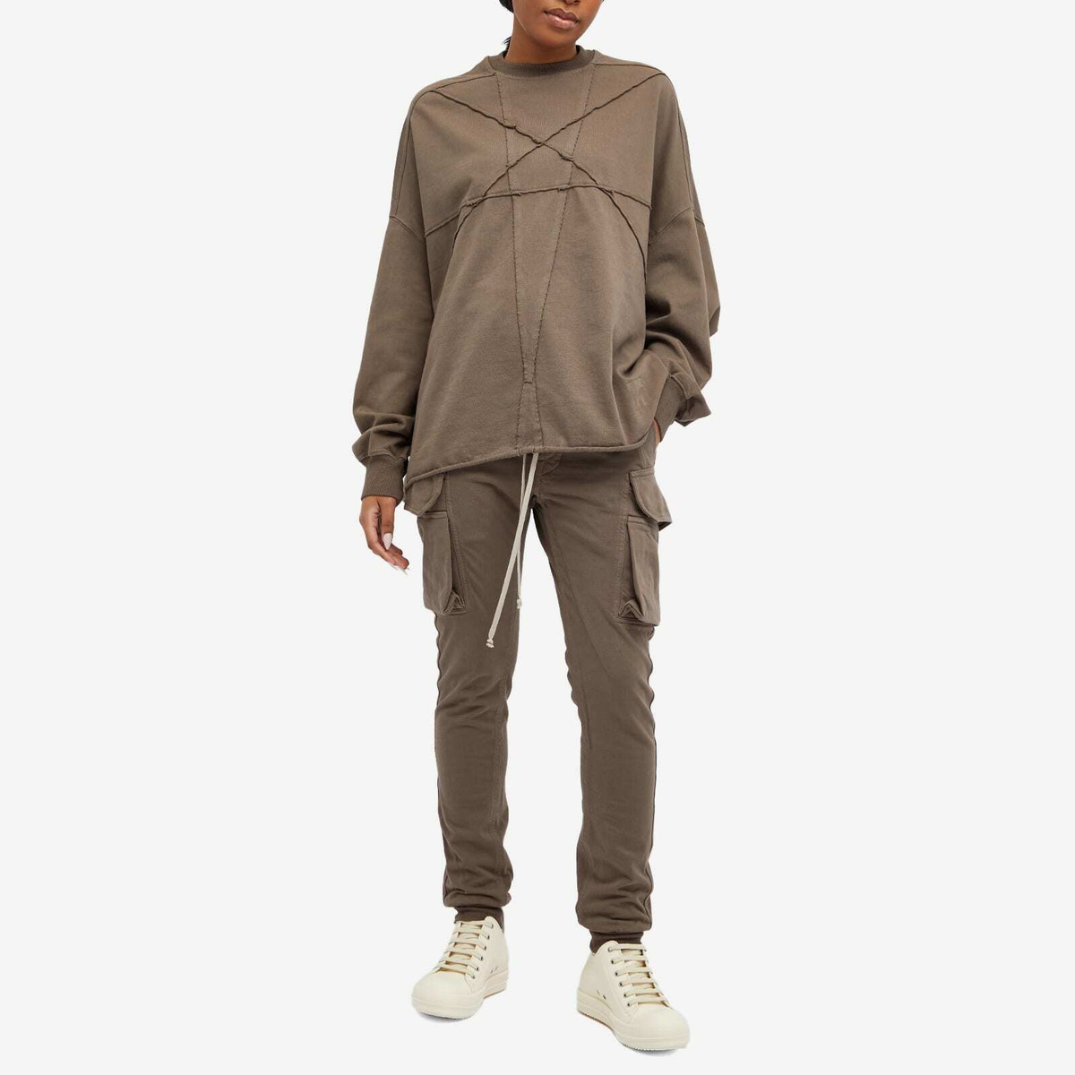 Rick Owens DRKSHDW Women's Mastodon Cut Bottoms in Dust Rick Owens