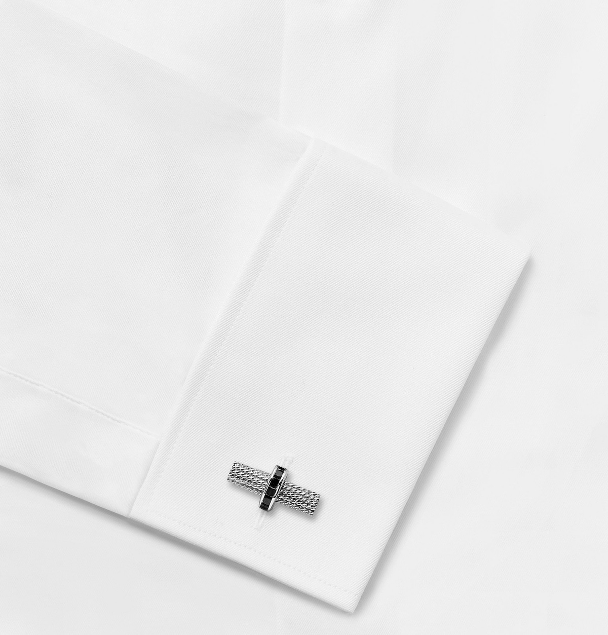TOM FORD シルバー カフリンクス STRIPED T CUFFLINKS | Tom Ford Fashion