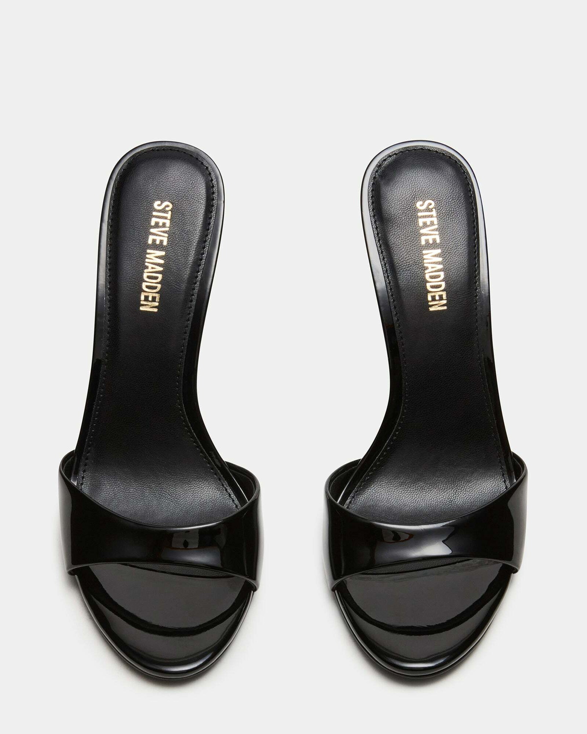 Steve Madden Davina Heels in Black Patent