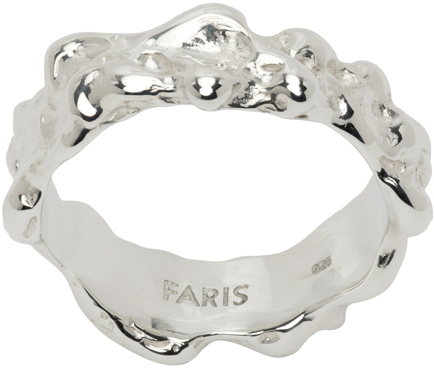 FARIS Silver Lava Band Ring