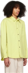 System Yellow Embossed Denim Shirt