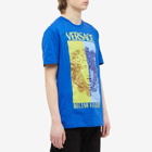 Versace Men's Split Medusa Logo T-Shirt in Blue