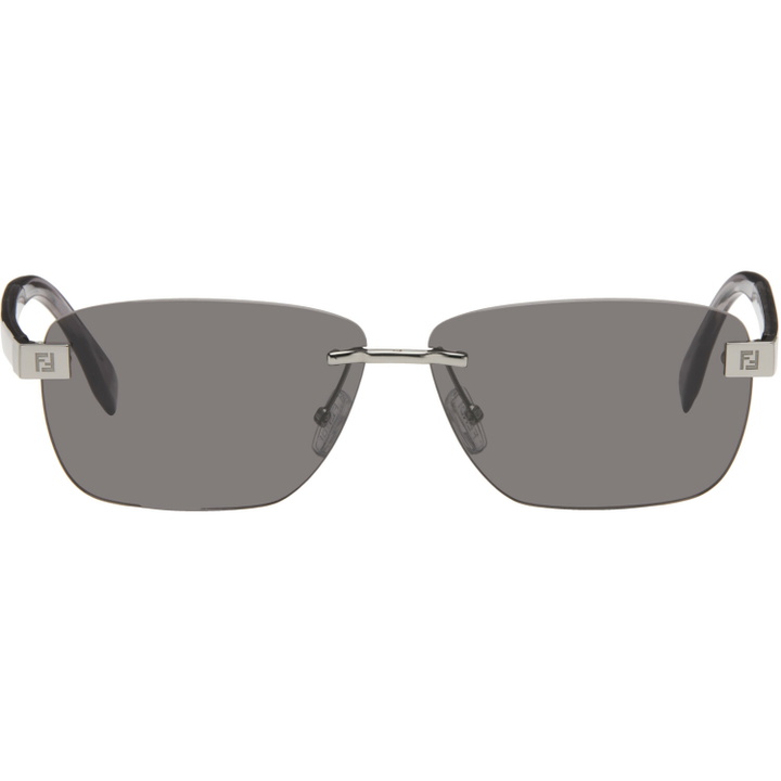 Photo: Fendi Silver 'Fendi Sky' Sunglasses