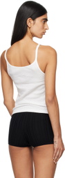 Bode White Chantale Tank Top