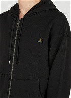 Rugged Zip Hooded Sweatshirt in Black
