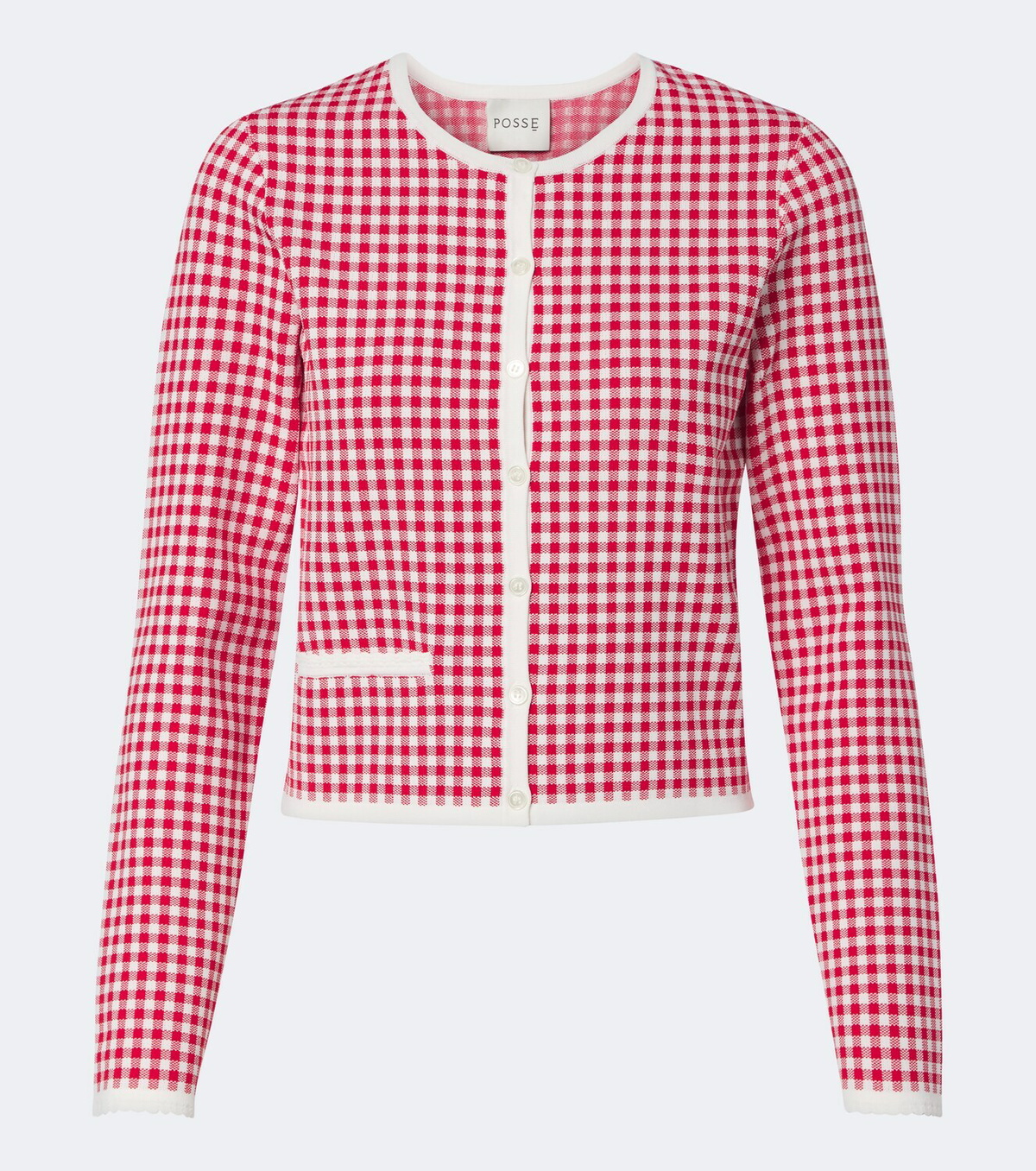 Posse Micah gingham cardigan