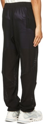 Saul Nash Black & Purple Hybrid Training Jogger Track Pants