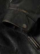 The Row - Edrice Distressed Leather Jacket - Black