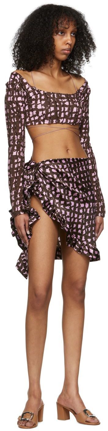 Helenamanzano Brown Cuerda T-Shirt