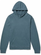 Onia - Garment-Dyed Cotton-Jersey Hoodie - Blue