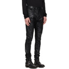 Julius Black Coated Bending Skinny Jeans