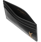 SAINT LAURENT - Logo-Appliquéd Leather Cardholder - Black