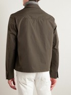 Loro Piana - Maurin Leather-Trimmed Tech-Shell Blouson Jacket - Brown