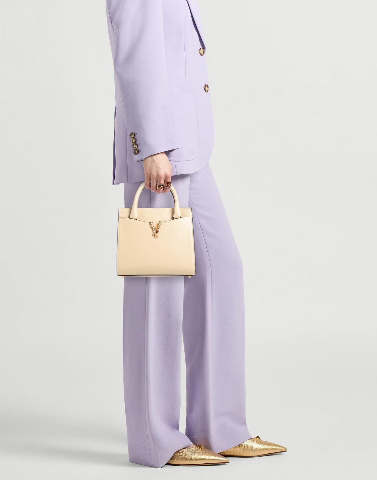 Versace Womens Handbag in Beige
