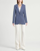 Chiara Boni La Petite Robe Womens Blazer in Slate blue