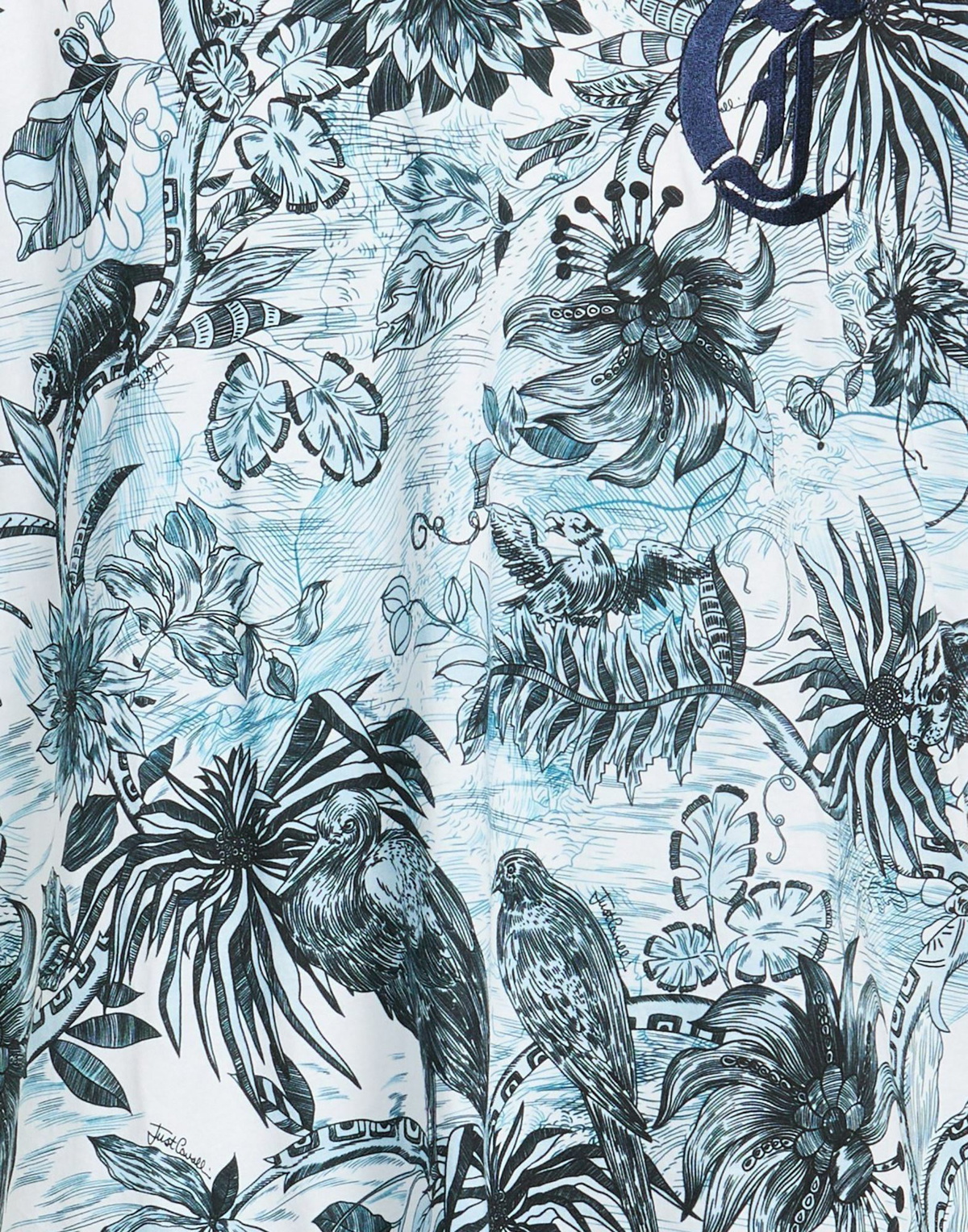 Just Cavalli Mens T-shirt Sky in Blue