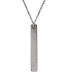 Maison Margiela - Logo-Engraved Silver Necklace - Silver