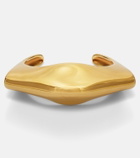 Khaite Lotus 18kt gold-plated cuff bracelet