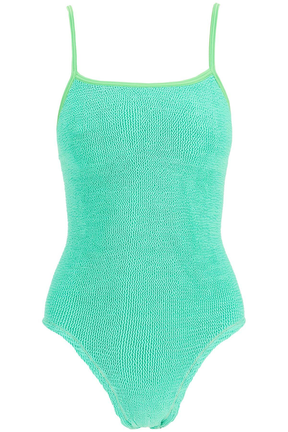 REINA OLGA highwaisted neon green onepiece swimsuit with adjustable