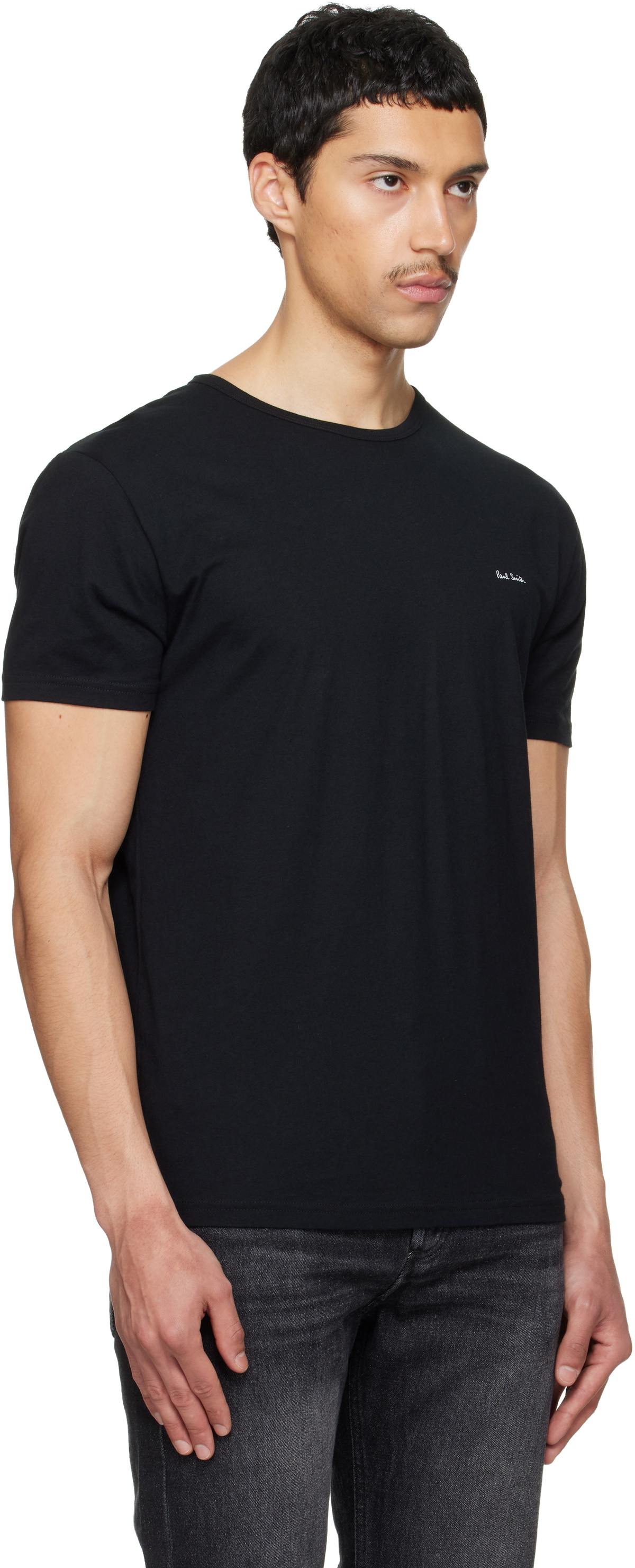 Paul Smith Five-Pack Multicolor Organic Cotton Logo Lounge T-shirts