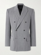 Bottega Veneta - Pinstriped Wool Blazer - Gray