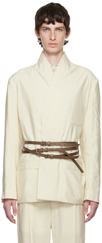 Photo: Lemaire Taupe Infini Belt