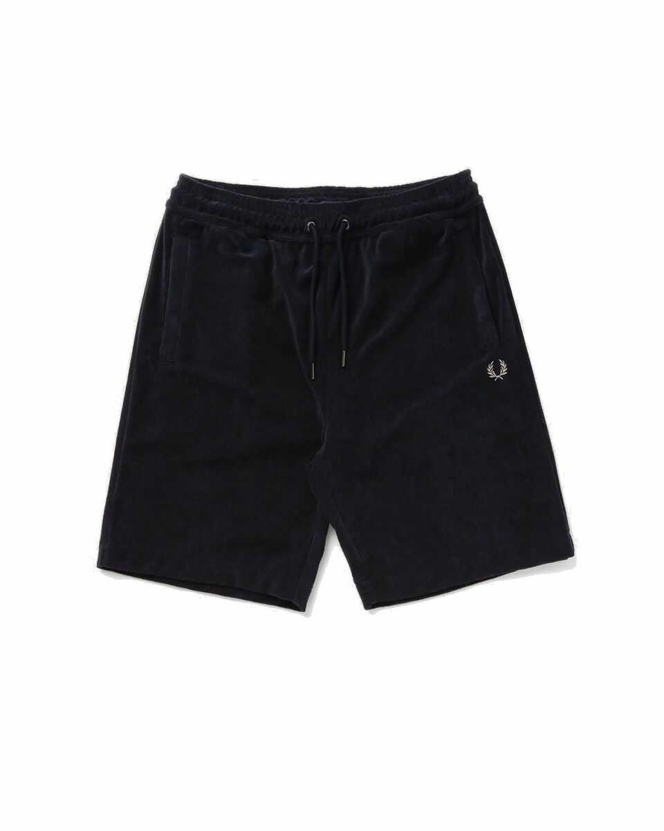 Photo: Fred Perry Towelling Short Blue - Mens - Casual Shorts