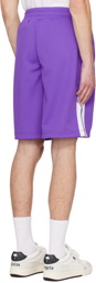 Palm Angels Purple Classic Track Shorts