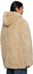 Isabel Marant Beige Freda Faux-Shearling Coat