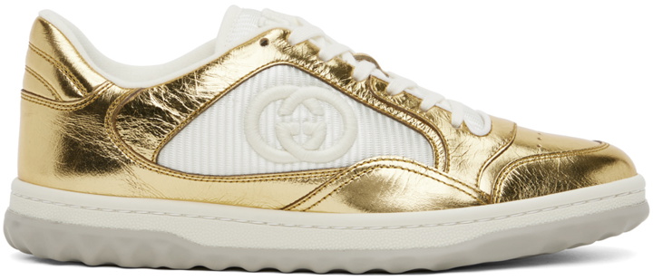 Photo: Gucci Gold & White MAC80 Sneakers