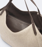 Brunello Cucinelli Reversible raffia-effect shopper