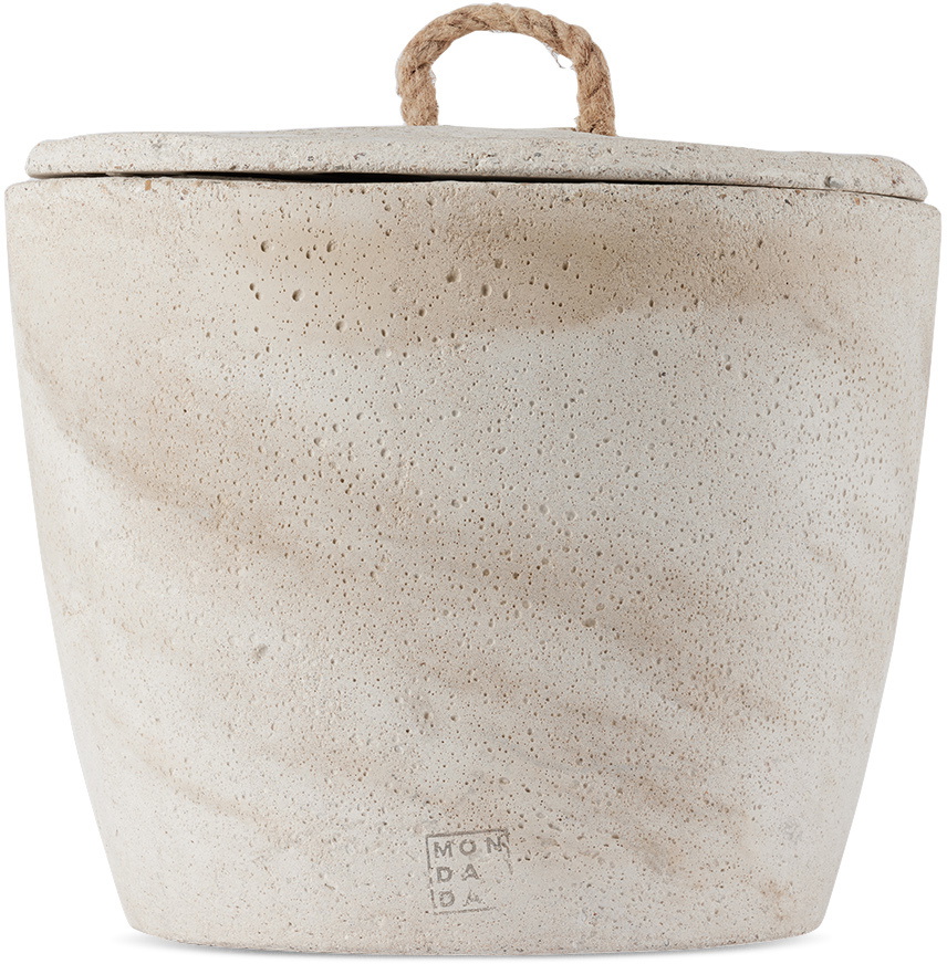 Mon Dada White Outdoor Urban XL Ovale Candle