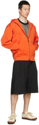 Rito Structure Orange Recycled Zip Hoodie