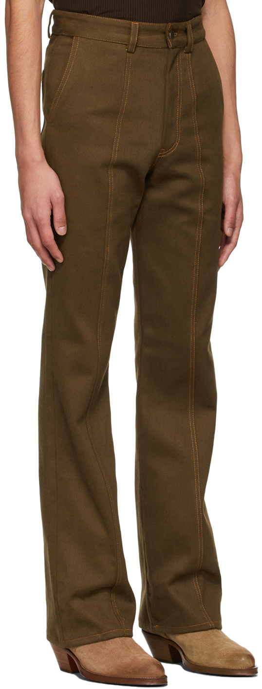 Phlemuns SSENSE Exclusive Brown Cotton Trousers