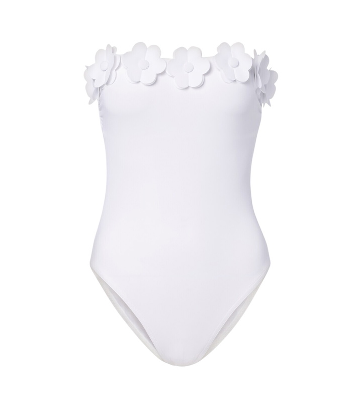 Photo: Karla Colletto Juliet floral-appliqué swimsuit
