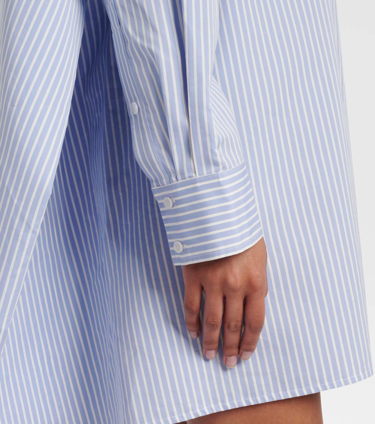 Proenza Schouler Isla striped cotton and silk shirt