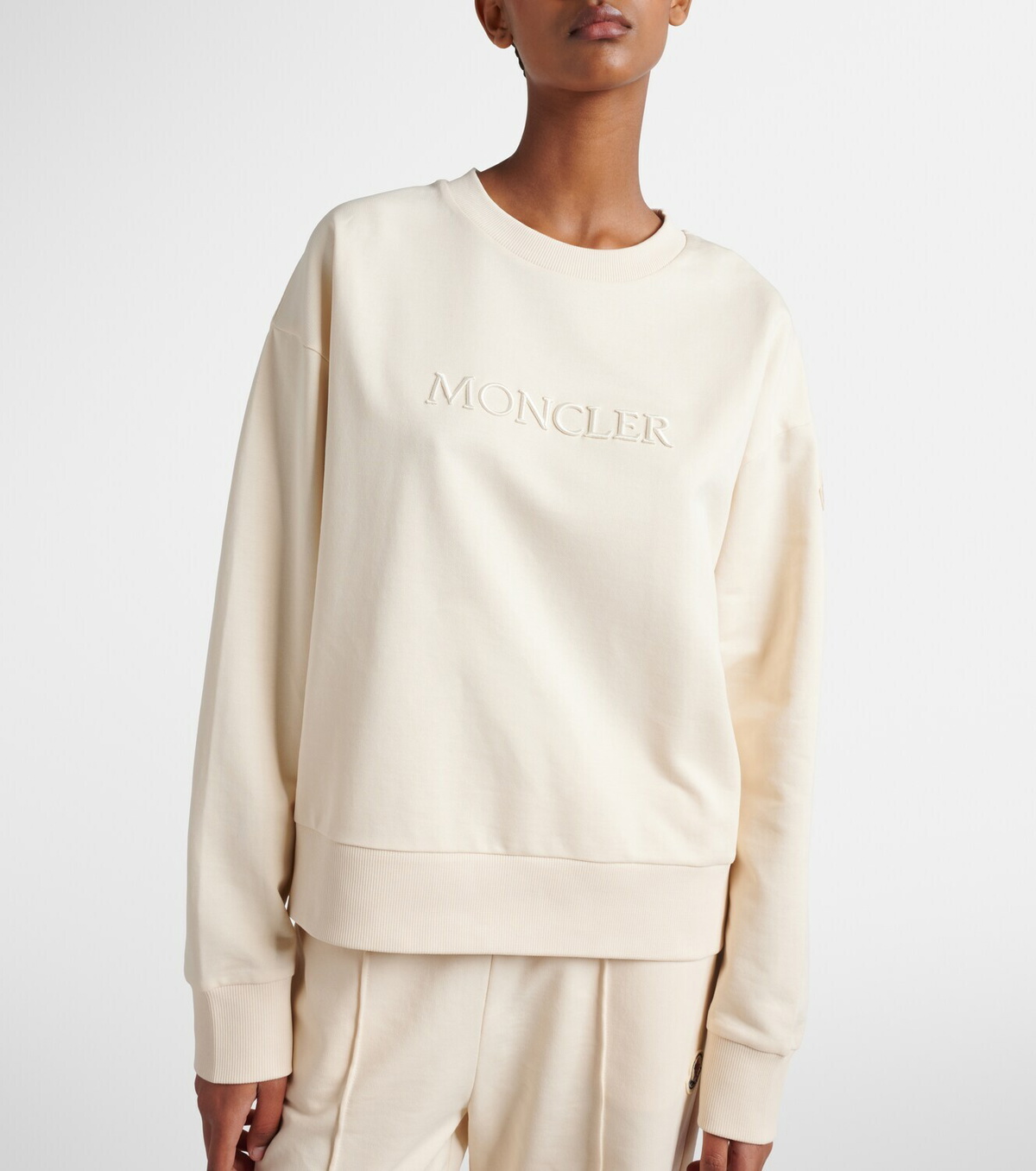 Moncler Logo cotton jersey sweatshirt Moncler