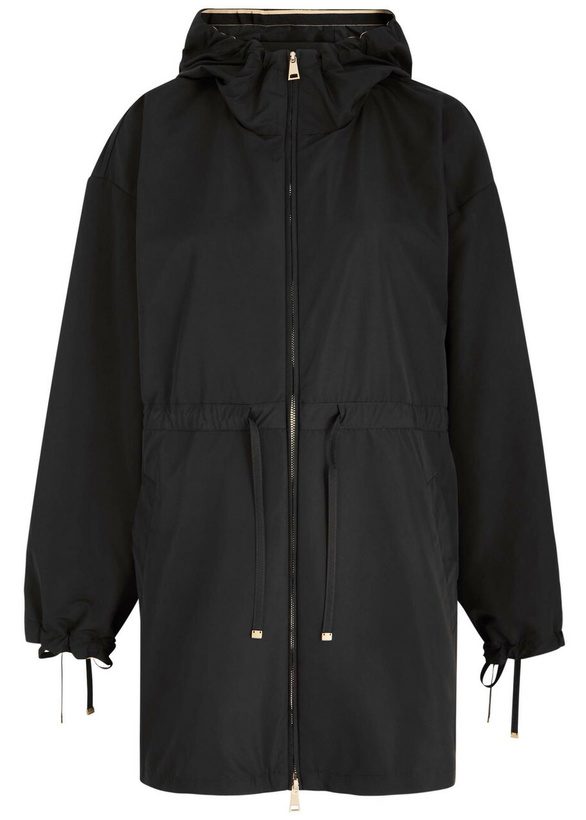 Photo: Moncler Shaverne Hooded Shell Parka Black