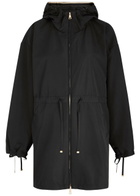 Moncler Shaverne Hooded Shell Parka Black