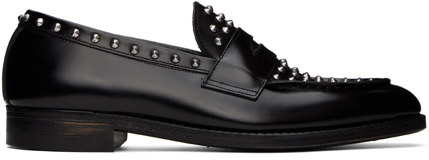 Junya Watanabe Black Studded Loafers Junya Watanabe