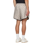 Fear of God ESSENTIALS Gray Checkered Gym Shorts