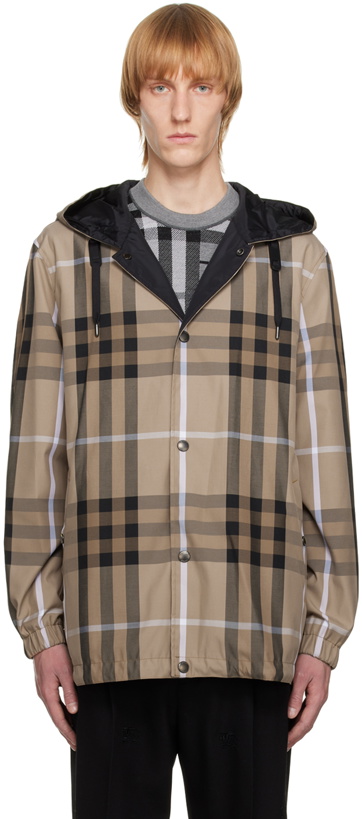 Photo: Burberry Brown Reversible Check Jacket