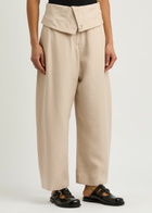 JW Anderson Belted Wide-leg Trousers Beige
