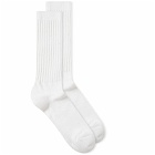 Anonymous Ism Tack Rib Crew Sock in Ivory