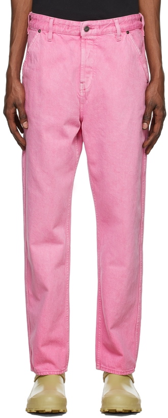 Photo: Jacquemus Pink 'Le De Nîmes' Jeans